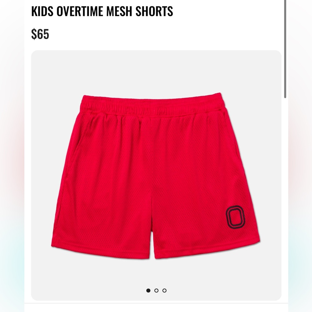 Overtime red shorts